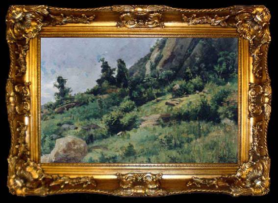 framed  Johann Georg Grimm Trecho de paisagem, ta009-2